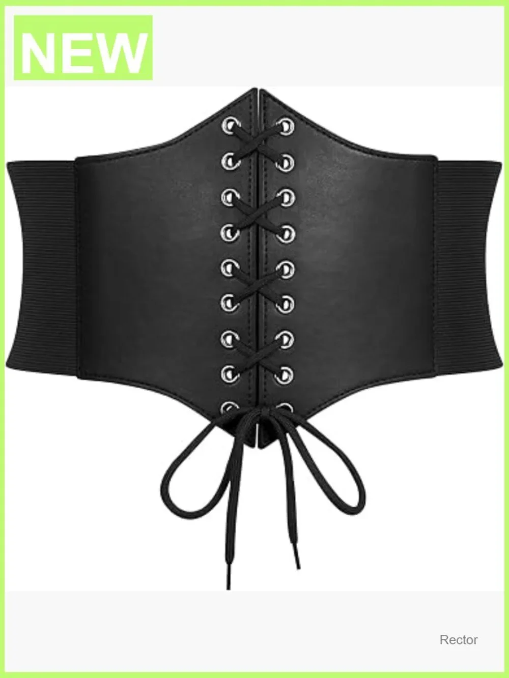 Women's Corset Belt Lace-Up Waspie Waist Cincher Victorian Punk Goth